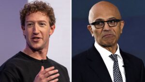 Imagem da matéria da CNBC sobre cortes em Meta e Microsoft