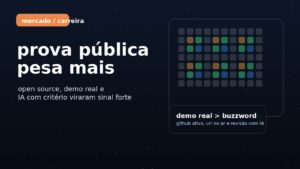 Capa editorial do Vivendo de TI sobre o novo filtro de vagas em TI, com foco em prova pública de trabalho.