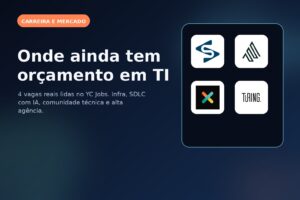 Capa do Vivendo de TI sobre quatro vagas que mostram onde ainda tem orçamento em TI.