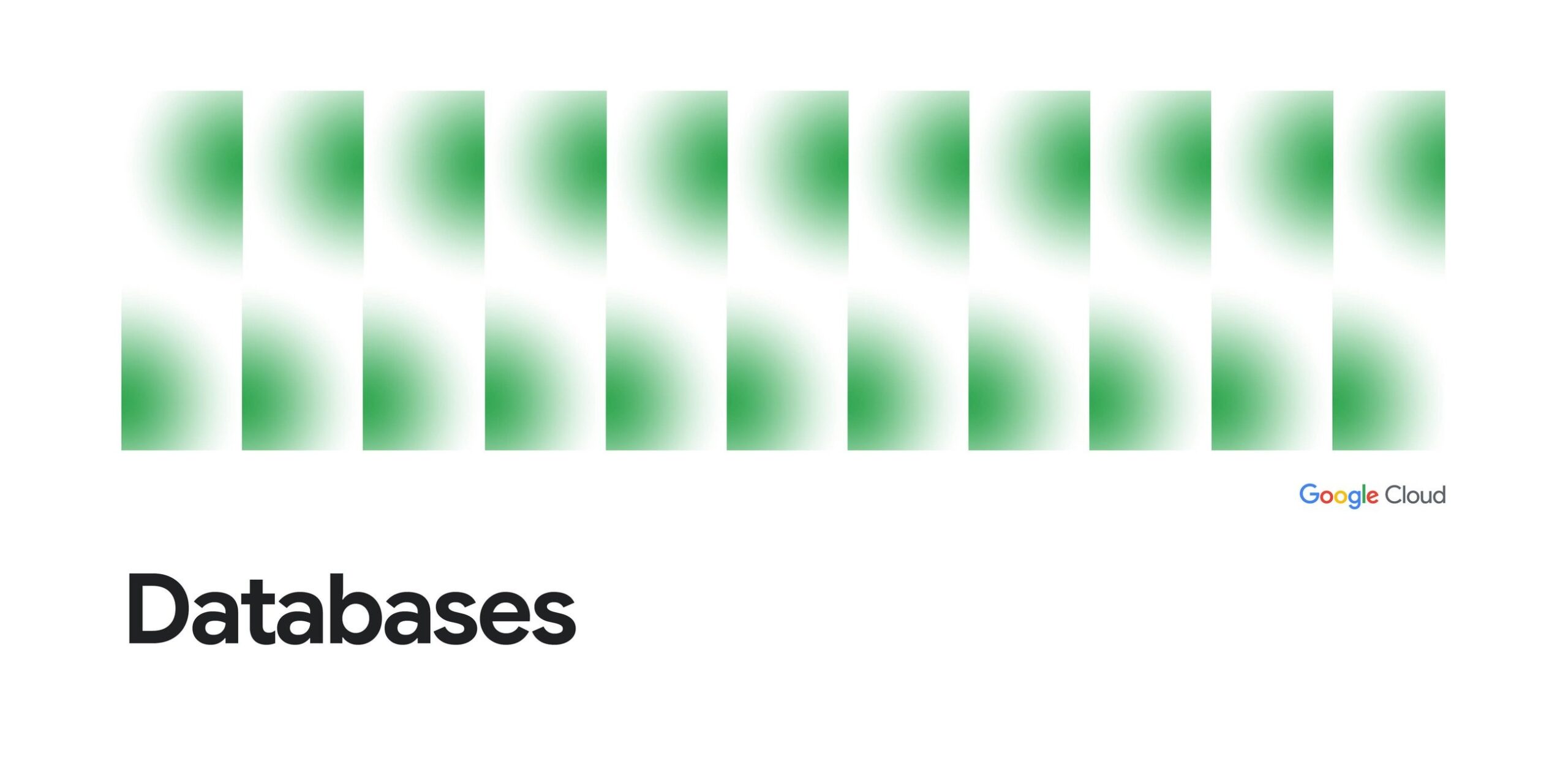Arte oficial do Google Cloud usada como base visual para o anúncio dos novos agentes de banco de dados com IA.