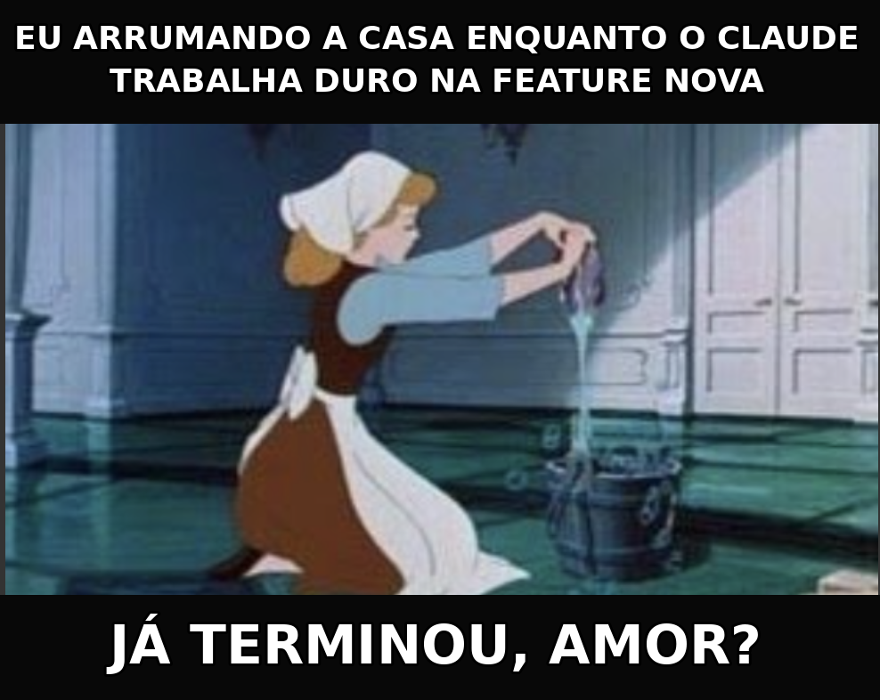 Meme traduzido: já terminou, amor?