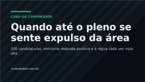 Card editorial com o título: Quando até o pleno se sente expulso da área